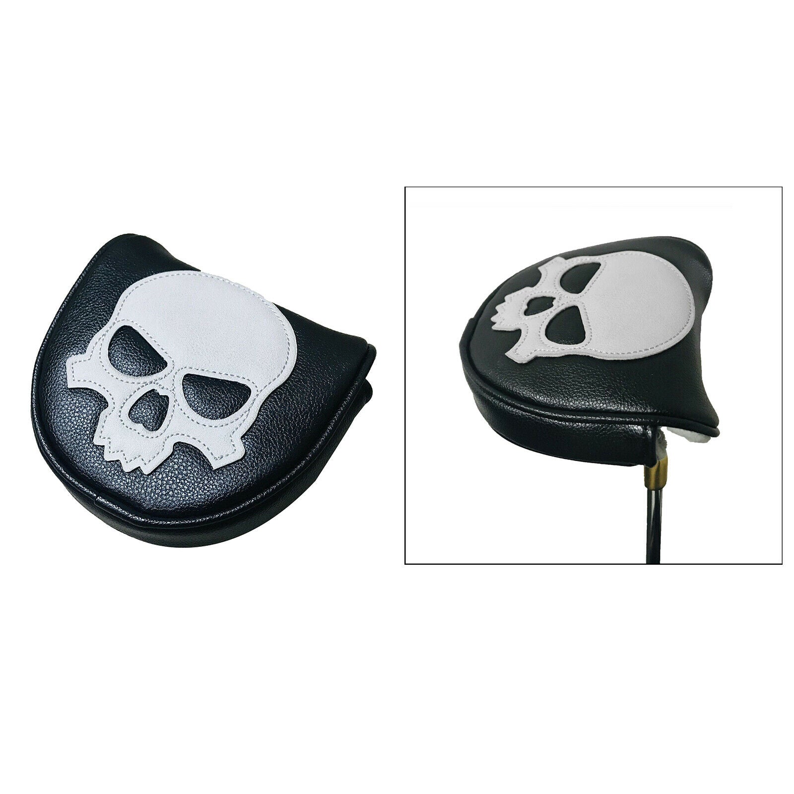 Golf Club Head Cover Skeleton Magnetic Headcover Guard Accessories Mallets