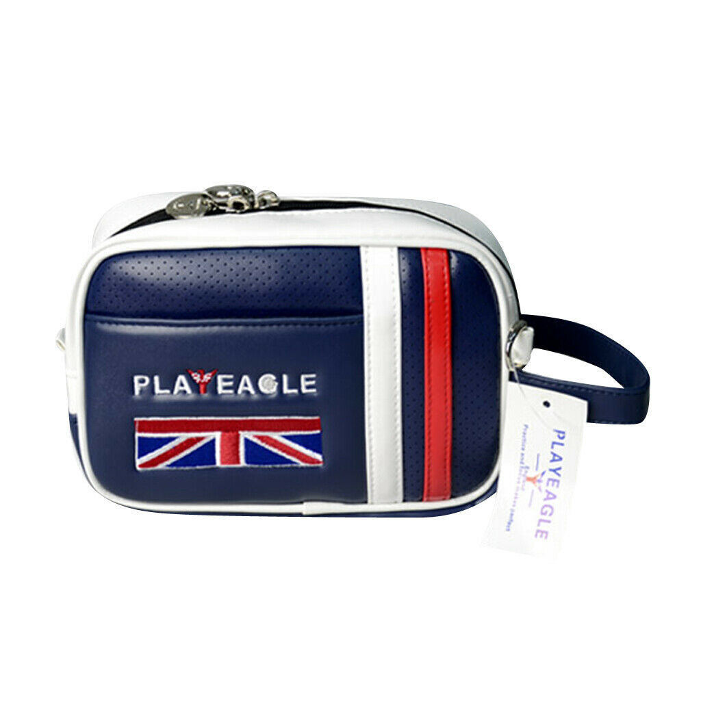 Golf Valuables Accessory Pouch Ditty Tool Marker Tee Zippered Bag - Royal Blue,