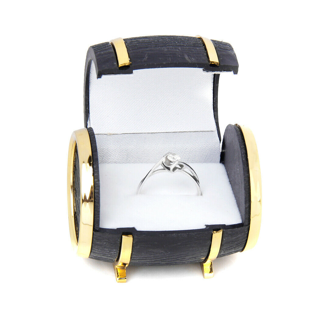Jewelry Ring Box Beer Barrel Shape Earring Holder Ring Display Case Gift Box
