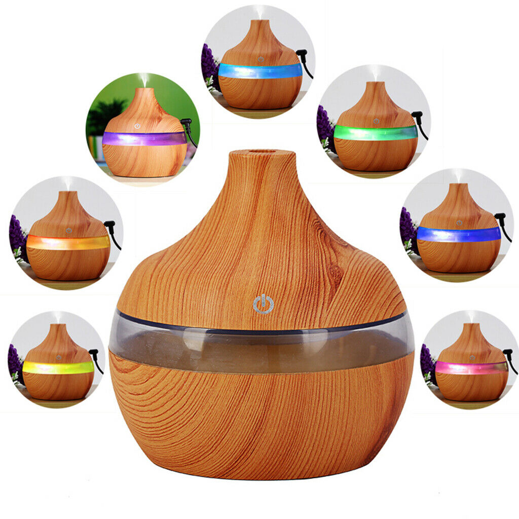 7-Color LED Ultrasonic Air Purifier Aroma Therapy Diffuser Mist Humidifier