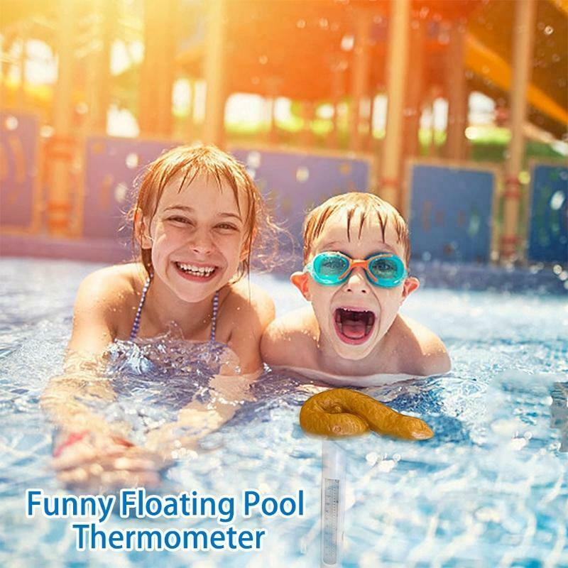 Funny Pool Thermometer Floating Poop Prank Pool and Hot Tub Thermometer Outdoor