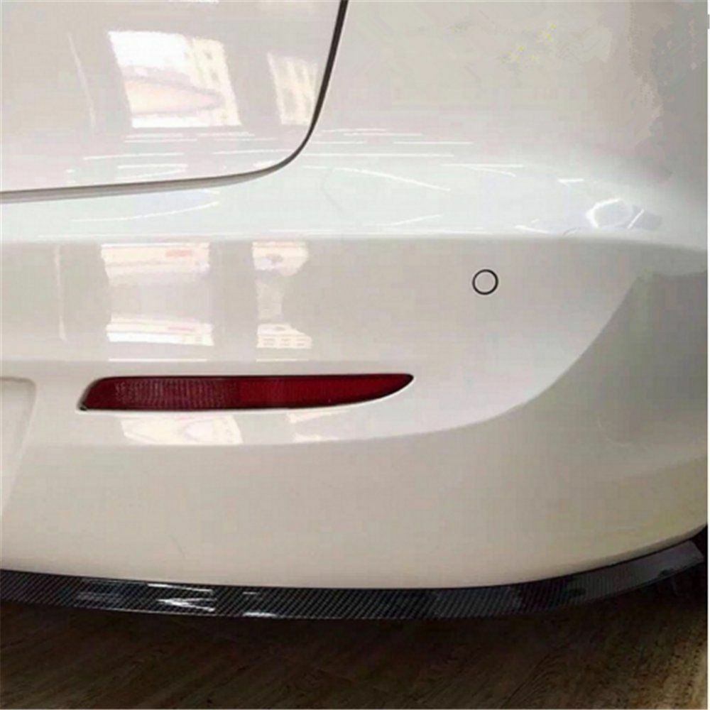Universal Carbon Fiber Front Bumper Lip Splitter Chin Spoiler Body Kit Trim