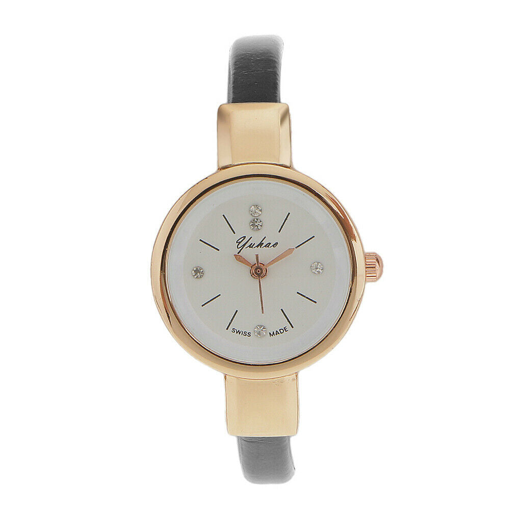 Fashion Mens Womens Bracelet Black Quartz Watch Women
