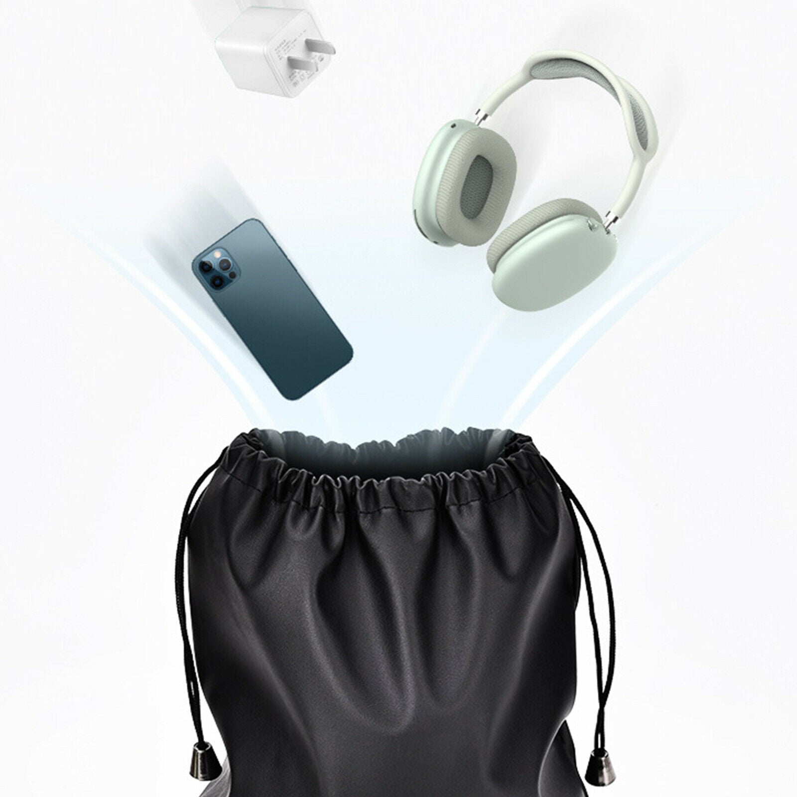 For Airpods Max Headphones Portable PU Headset Storage Bag Carrying Pouch Case