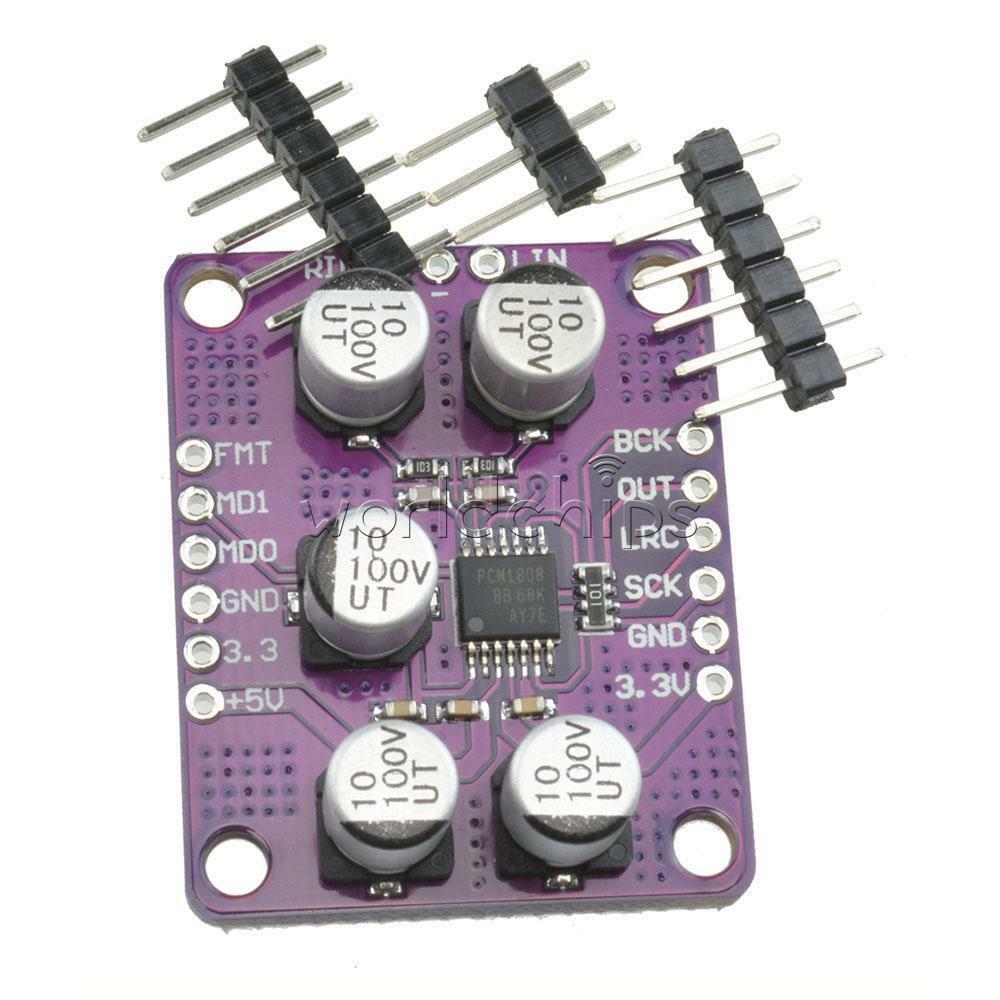 New 24Bit Amplifier PCM1808 Audio Stereo ADC Single-Ended Player Decoder Module