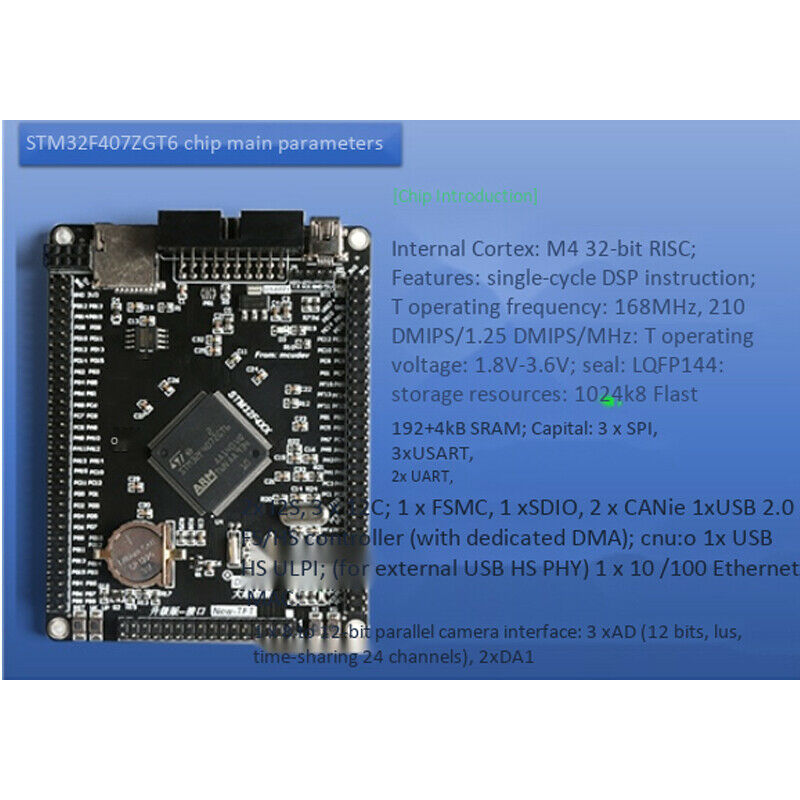 STM32F407VET6 Development Board Cortex-M4 STM32 Learning Board ARM Core Board Q8