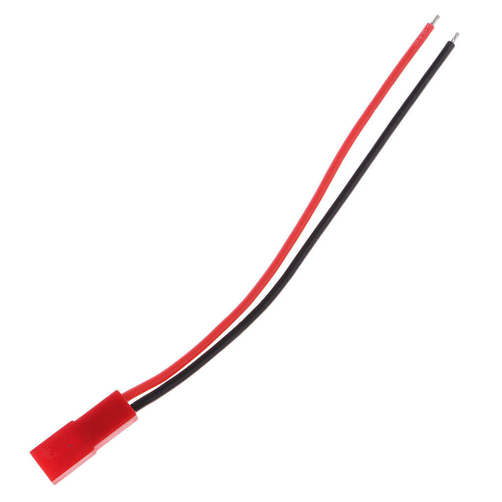 5 Pairs 100mm Jst 2 Pin Plugs with 22awg Wire Male & Female for Rc Li Po