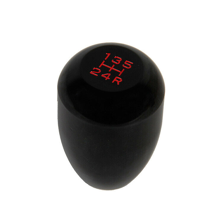 Universal Black Aluminum Manual Gear Stick Shift Knob Shifter Lever 5 Speed