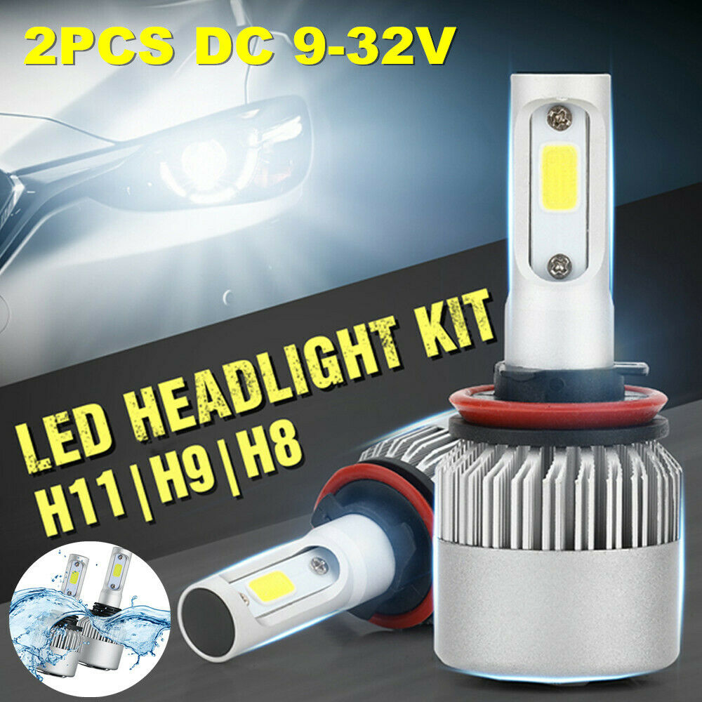 2PCS H11 135000LM LED Car Headlight Bulbs H9 H8 6000K VS HID 35W 55W Fog Lamps