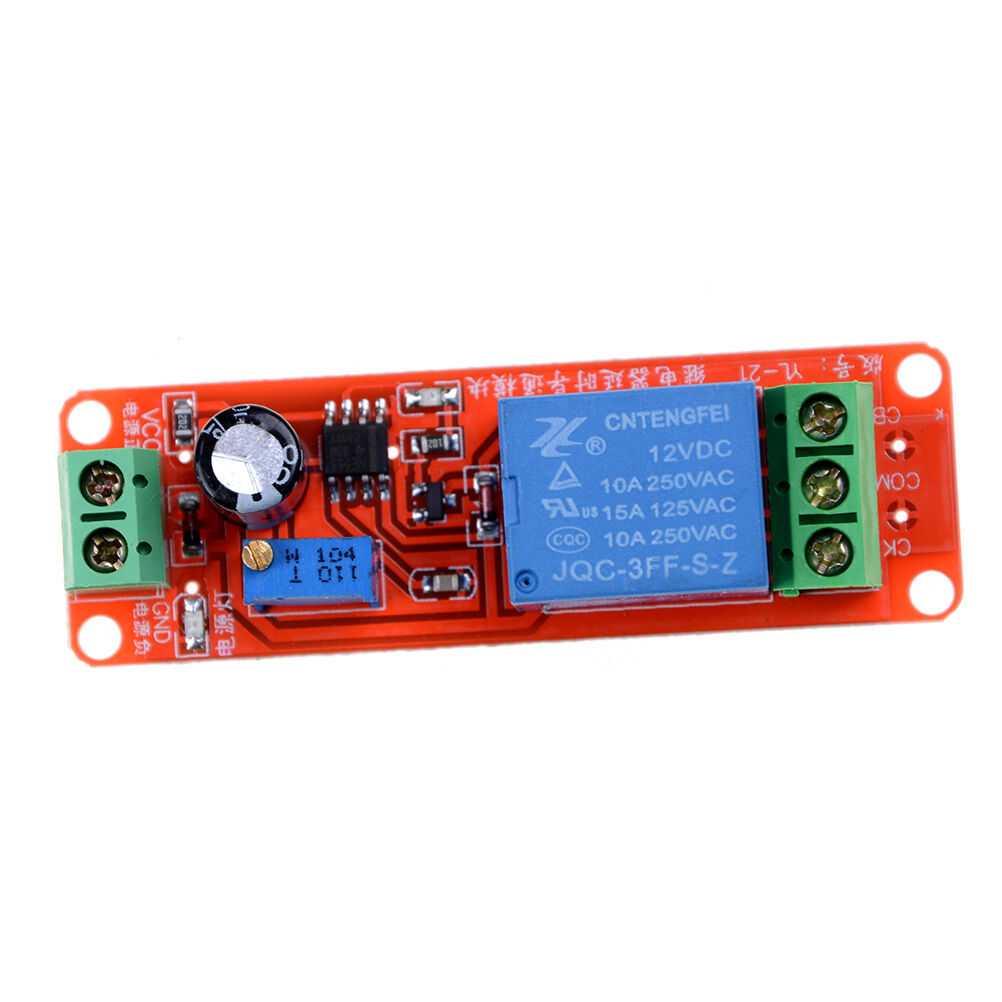 New NE555 DC 12V Delay Relay shield Timer Switch Adjustable Module 0-10Second WF