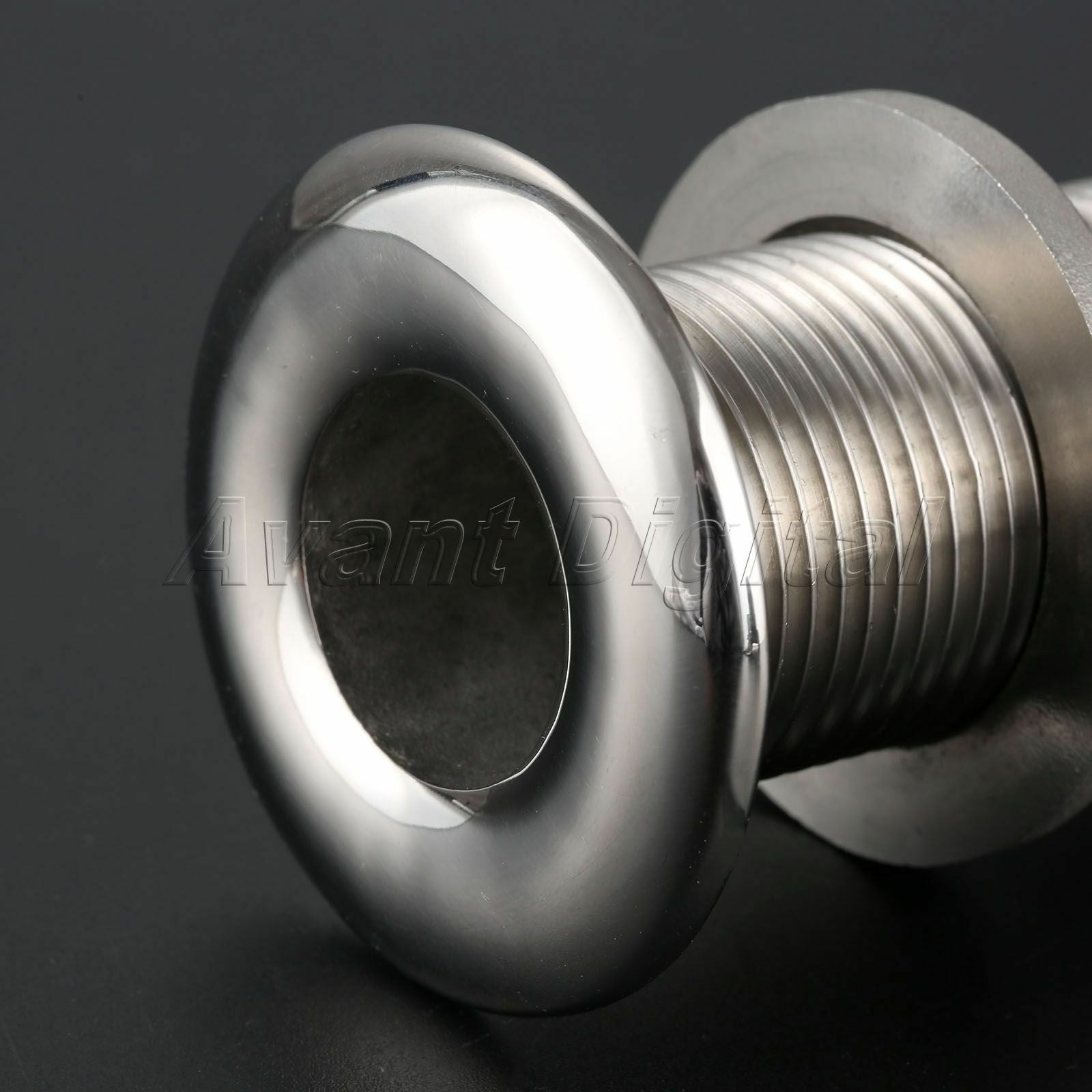 Stainless Steel Hardware Boat Thru Hull Fitting Drain Connector for 1" Hose
