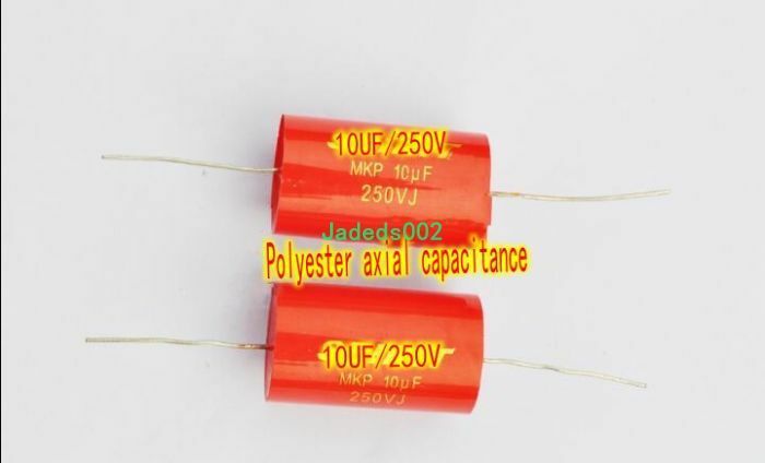 1ps 10UF 250V MKP polyester non-polar axial audio capacitor For Speaker divider