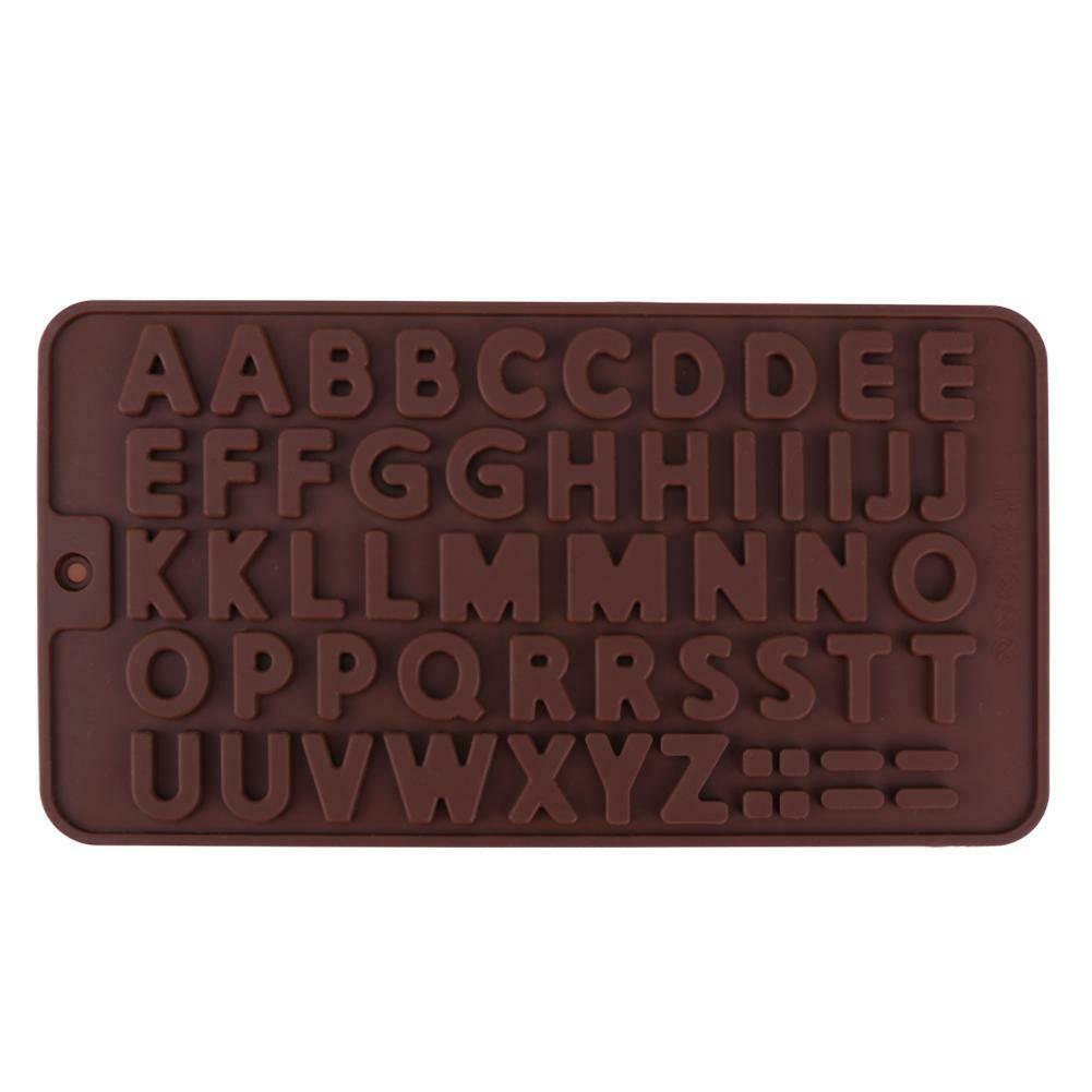 26 Alphabet Silicone Chocolate Mold DIY Fondant Cake Decor Jelly Mould @