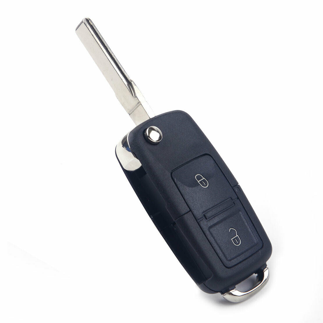 2 Button Flip Blank Remote Key Case Shell Fit For VW Polo Skoda Octavia as