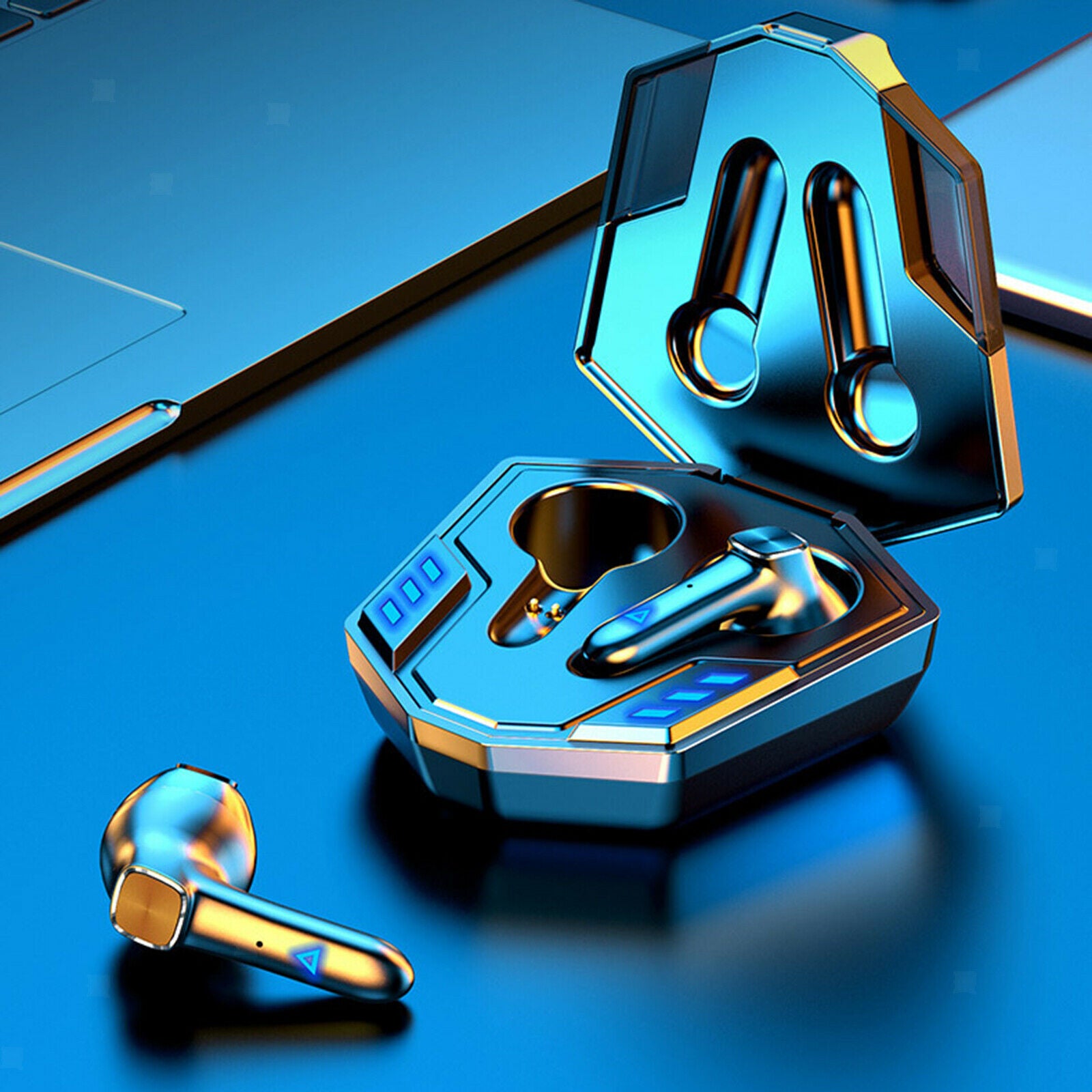 Wireless Bluetooth Earphones Stereo Game Earbuds In Ear Smart Touch Headset