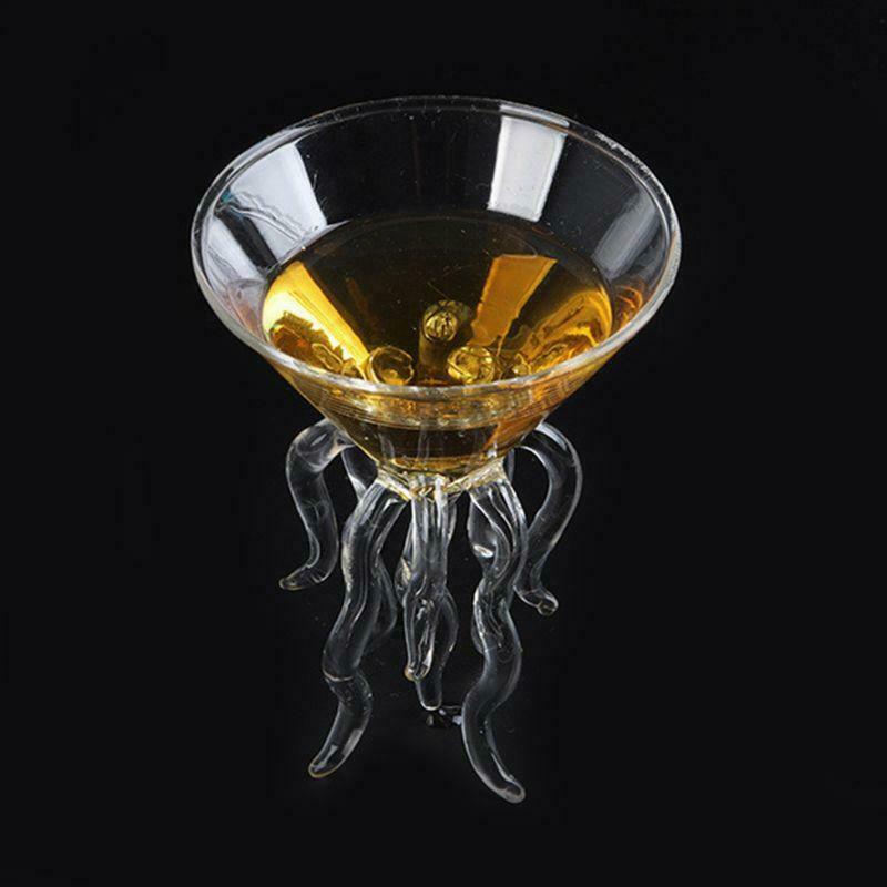 Octopus Cocktail Glass Transparent Jellyfish Glass Cup Juice Glass