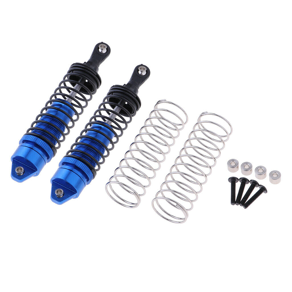 2Pieces 115mm Rear Shock Absorber Damper for  Slash 1/10 RC Blue