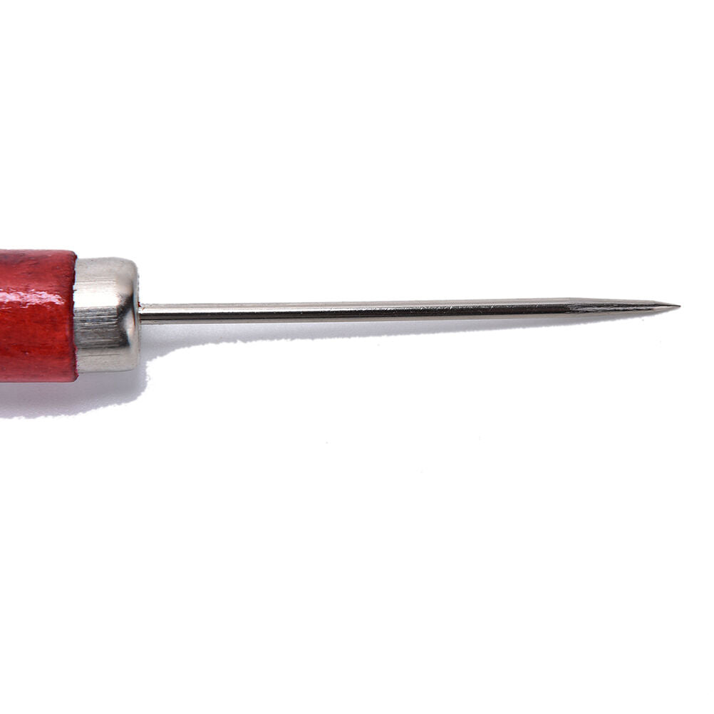 1X Leather Craft Cloth Maker Stitching Overstitch Awl Tool Pin Punching Ho.l8