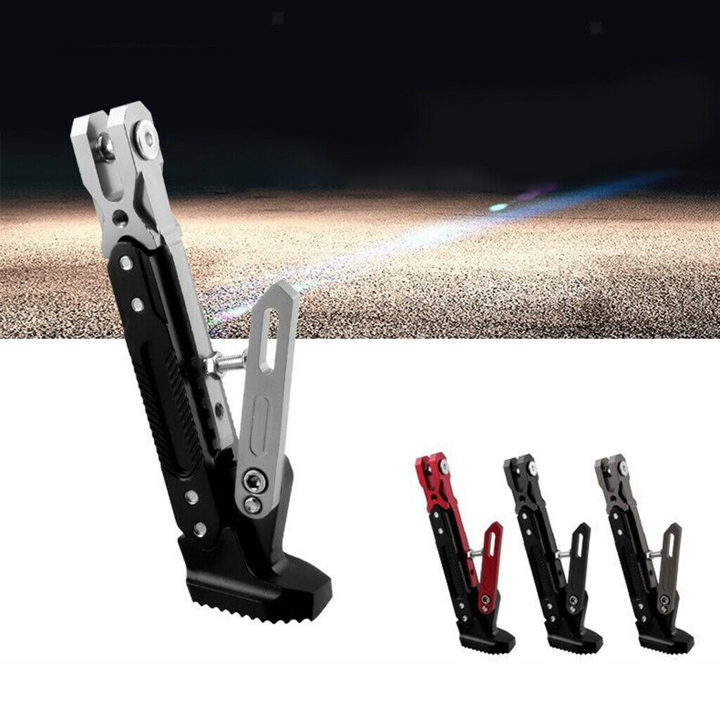 Motorcycle Kickstand CNC Aluminum Adjustable Motorcycle Motorcross 200x50mm