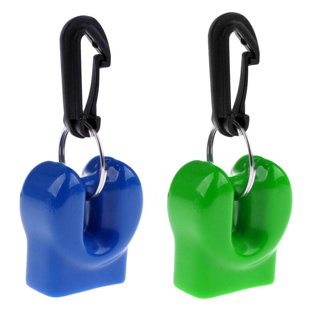 2Pcs Scuba Diving Dive Mouthpiece Holder Regulator Octopus Retainer W/Clip