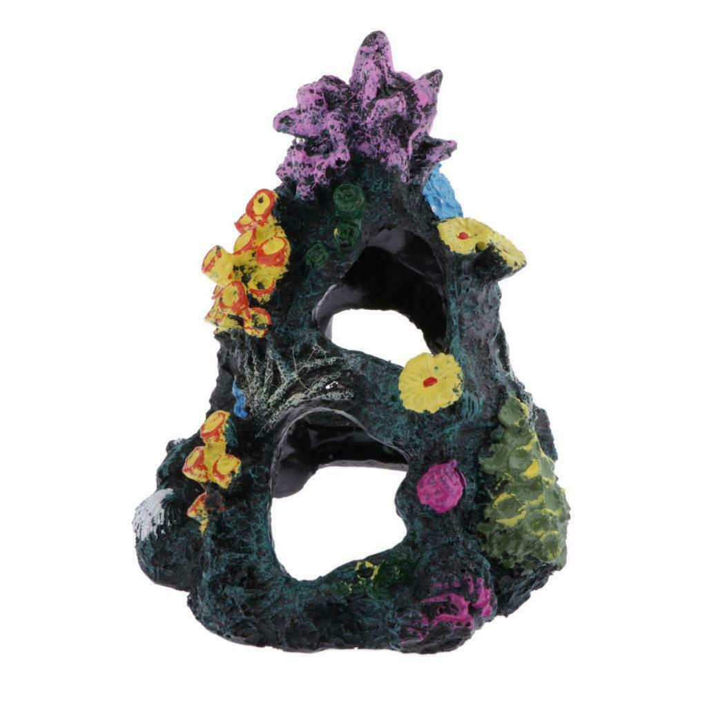Fish Tank Rockery Ornament Aquarium Hiding Cave For Fish Tank Decor