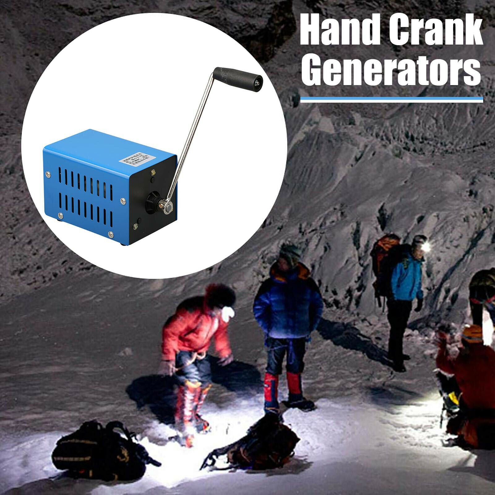 Outdoor Portable Manual Hand Crank Generator Dynamo USB Emergency Charger