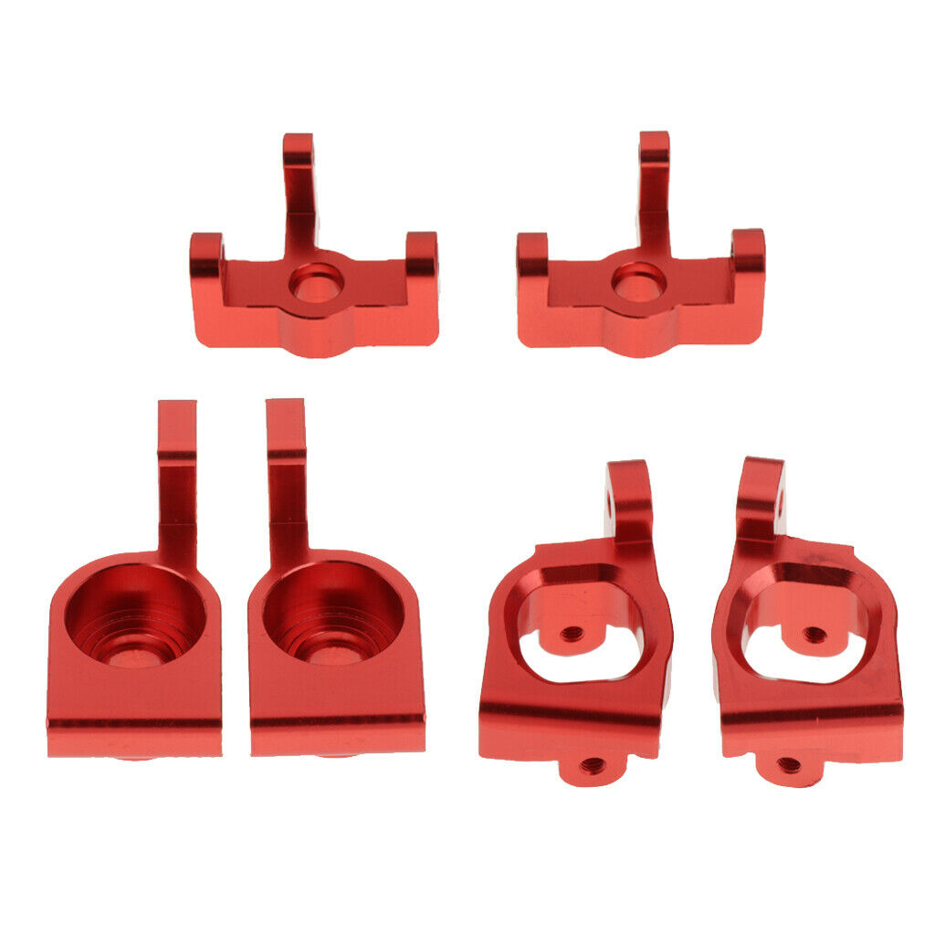 6 Pieces 1/14 RC Front and Rear with C Hub Carrier for WLtoys 144001 Accs
