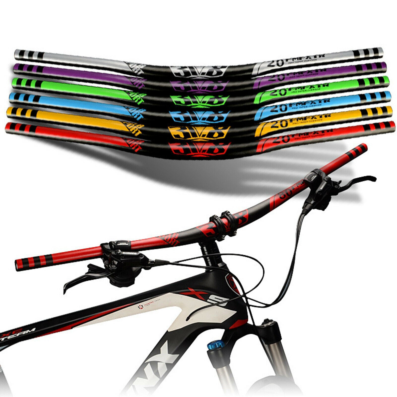 Mountain Bike Handlebar 31.8mm MTB Road Riser Bar 720/780mm 720mm Purple