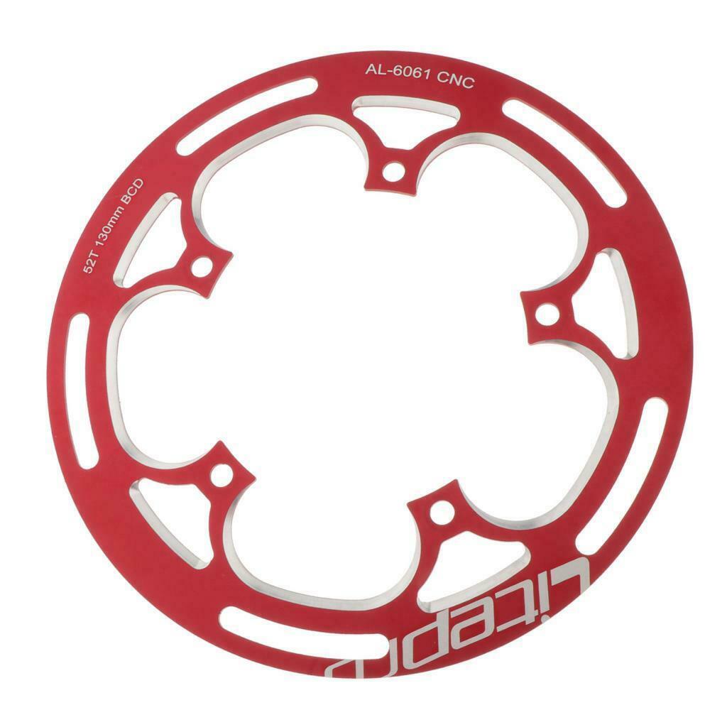 Folding Bike MTB Bicycle Chainwheel 52/53T Plate Single Chainring 130BCD Red