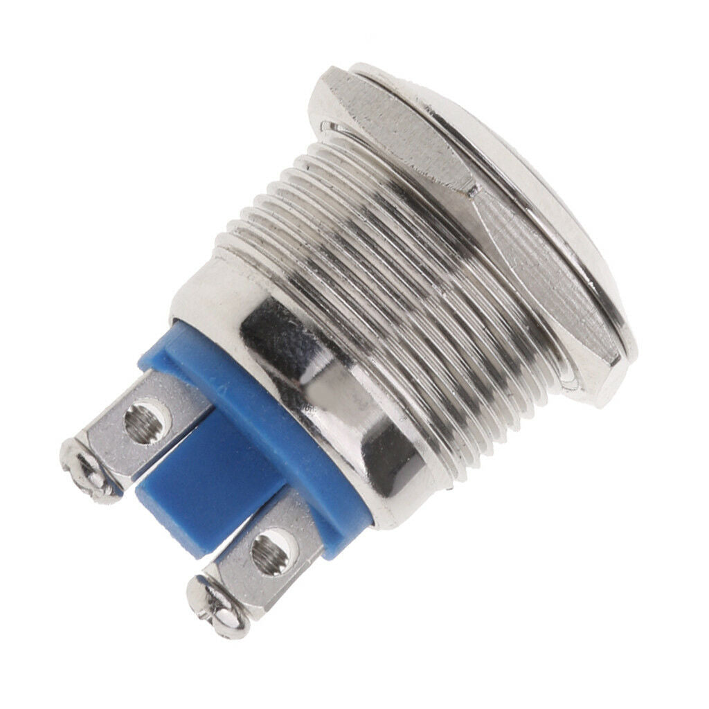 Waterproof Metal Momentary SPST NO Round   Push Button Switch 19mm