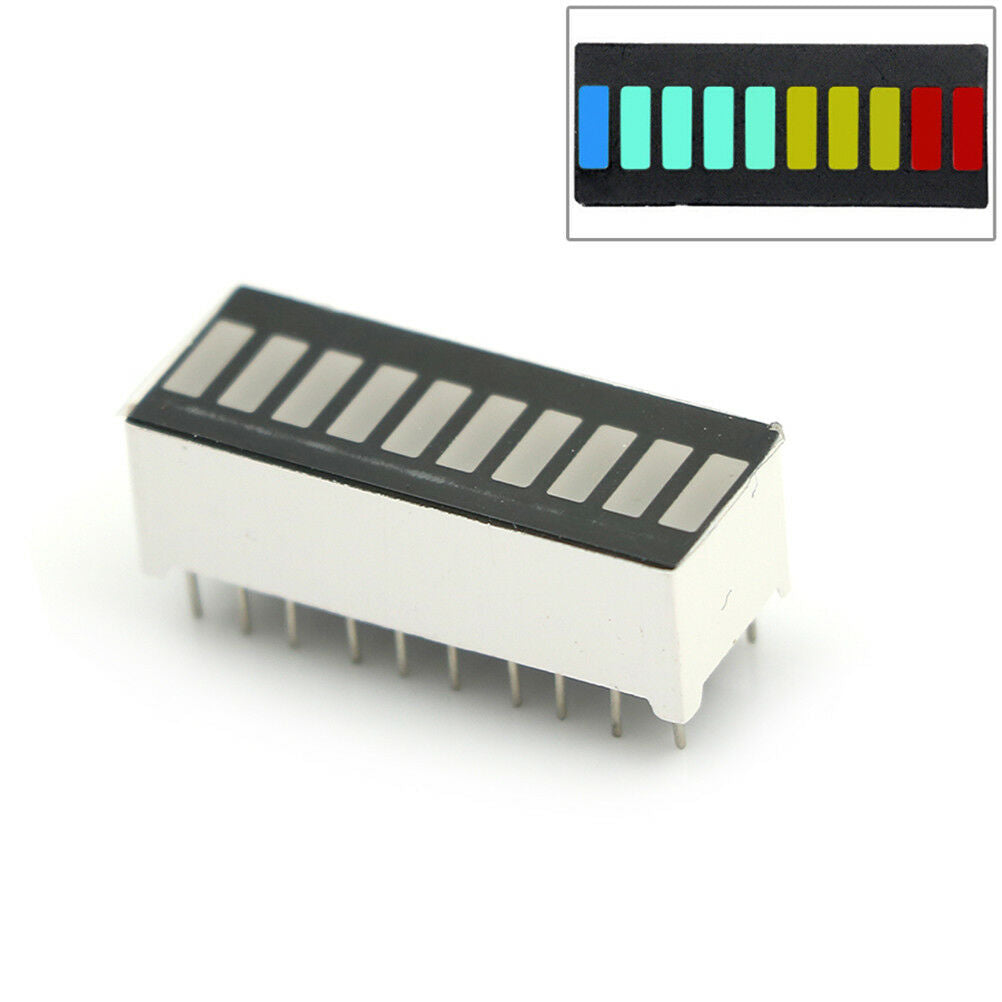 4Pcs/Lot 10 Segment Full Color LED Bargraph Light Display Module Ultra Bright WF