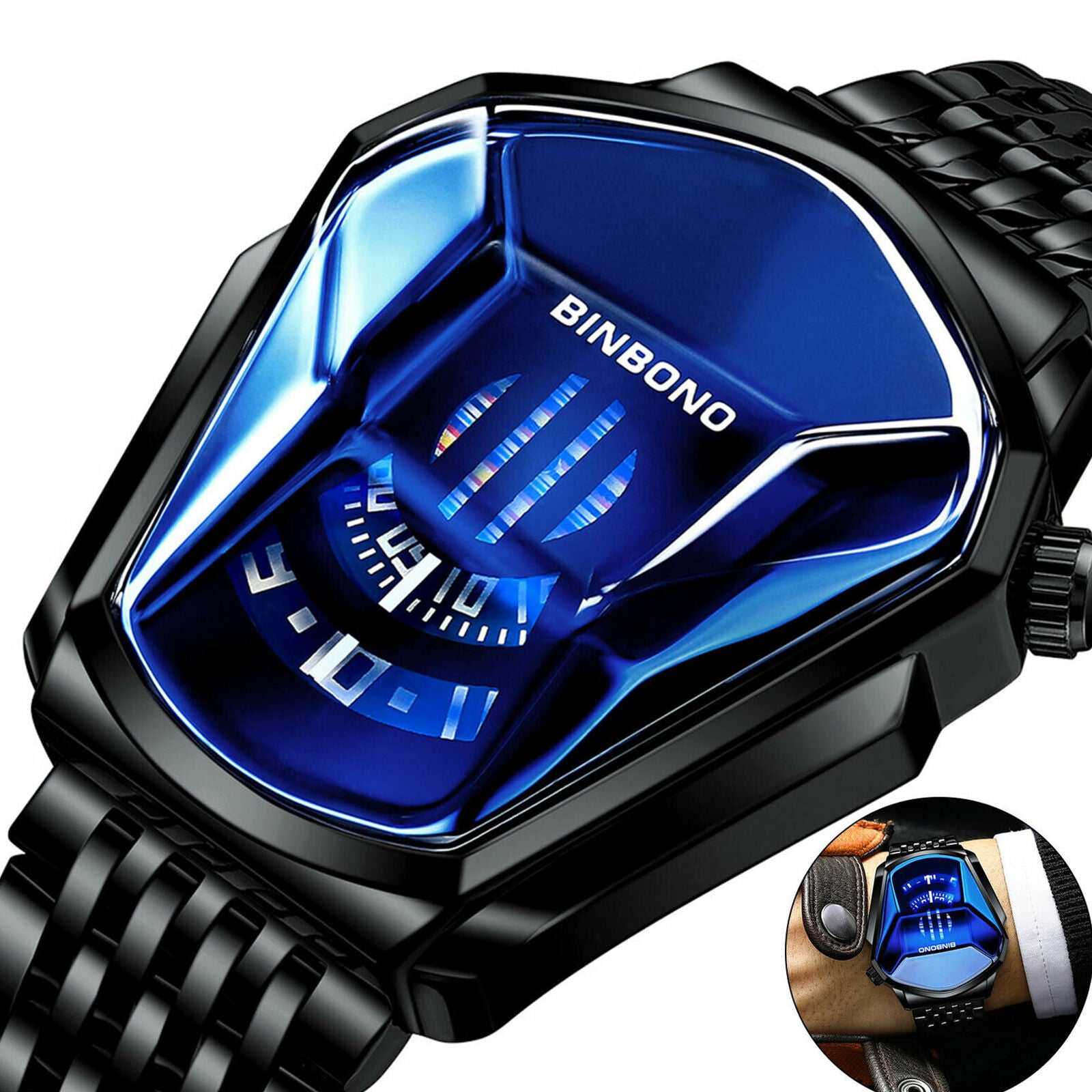Fashion Diamond Style Quartz Watch Waterproof High-End Trend Fashion Steel New