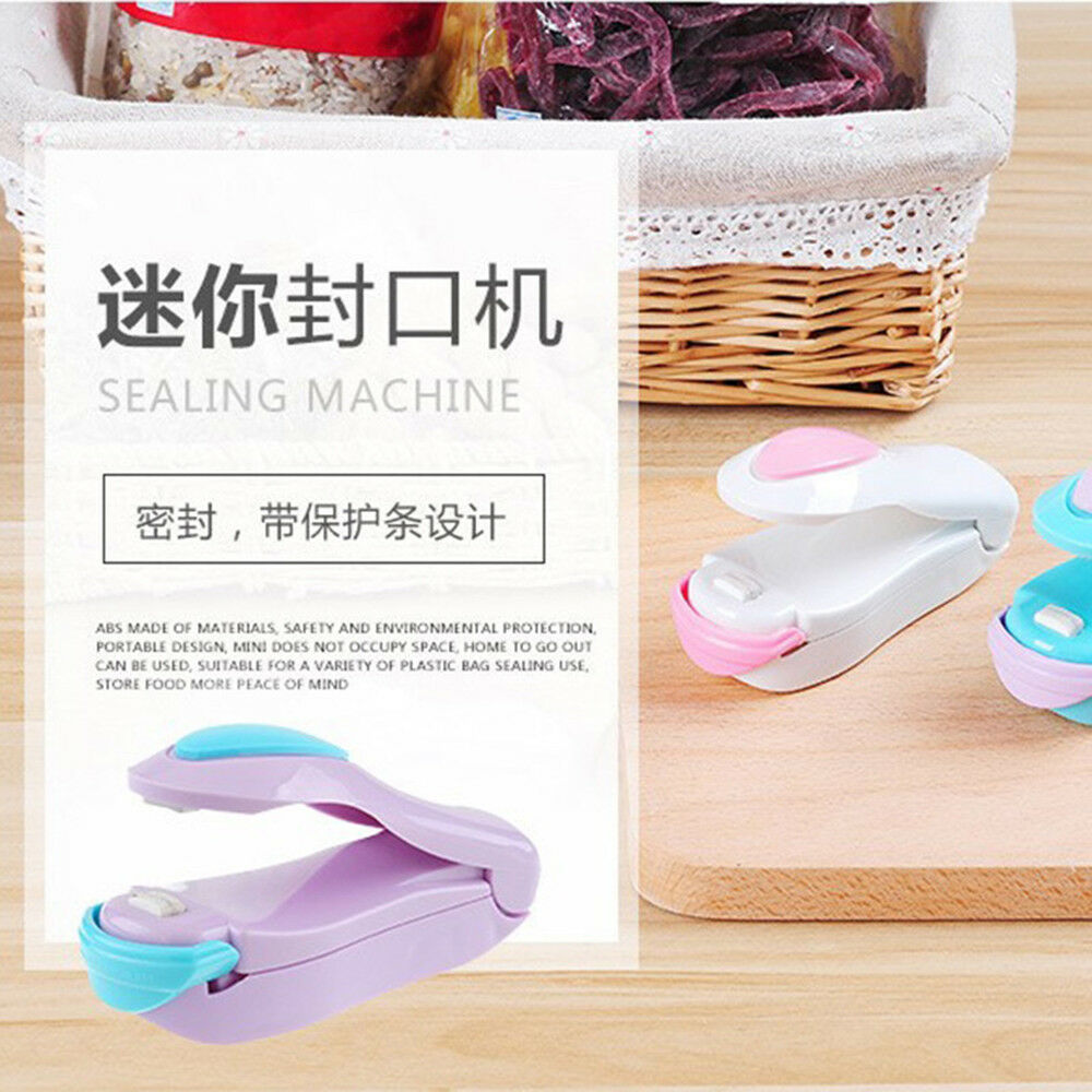 Portable Travel clip holder Mini Hand Pressure Heating Head Sealing machine