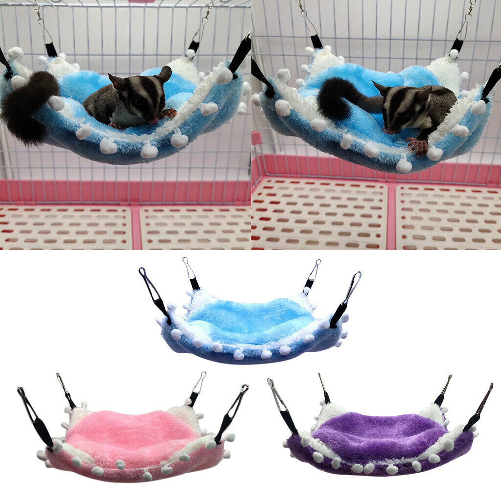 Set of 2 Small Animals Cage Hammock Hamster Sleeping Bed For Small Animals