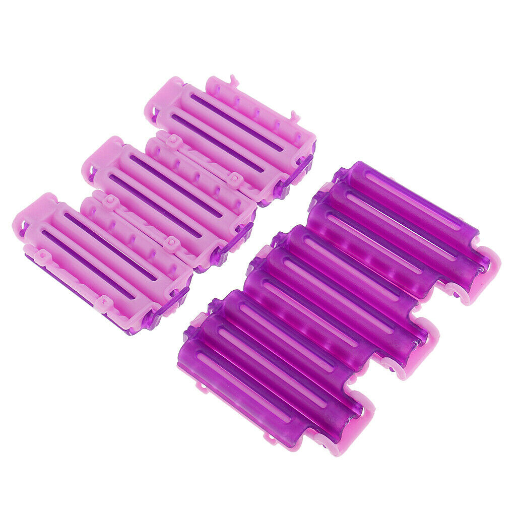 Portable Hair Curling Wavy Clips for Corn Hairs - Purple - 72pcs Waving Hair