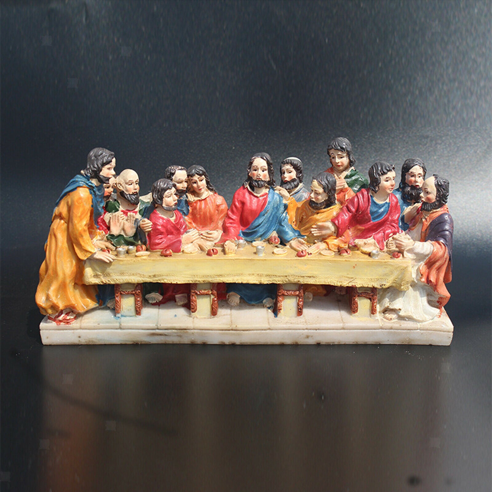 Father Jesus Dinner Scene Statue Crafts Church Bedroom Porch Decoration