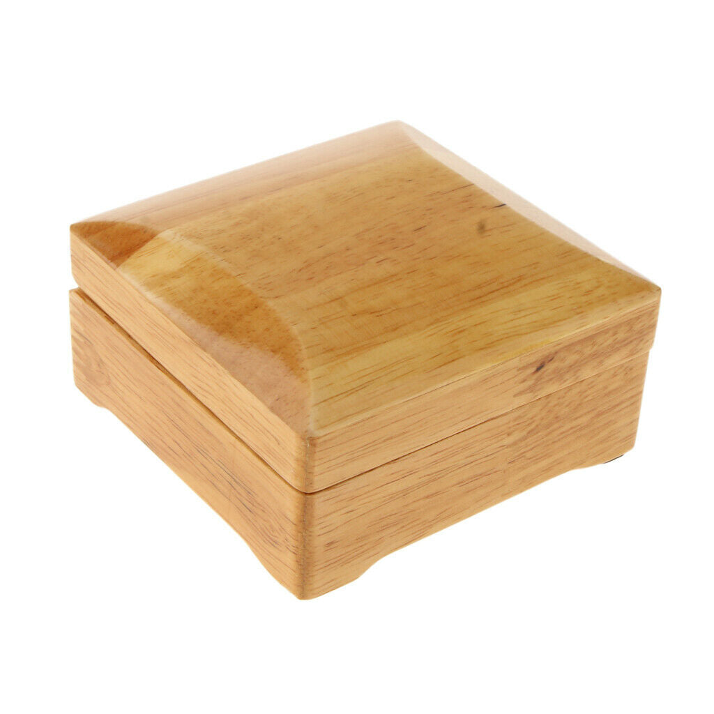 Square Wooden Bracelet Bangle Jewelry Storage Box Organizer Case 10x10x5cm