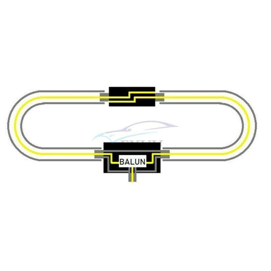 250mW T-shaped BALUN Passive Magnetic Loop Antenna For VHF Response Up To300 MHz