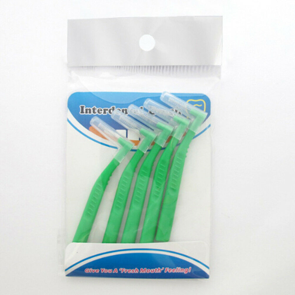 5Pcs L shaped interdental brush toothbrushes soft dental interdental oral.l8