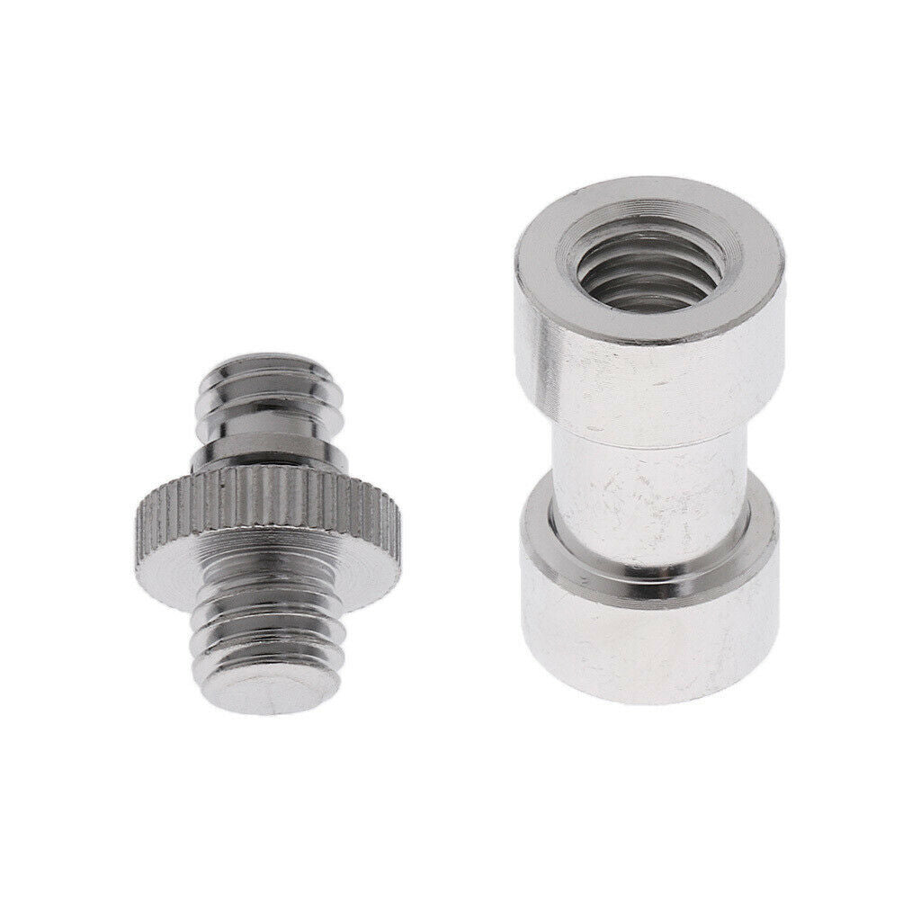 Convert Flash Spigot Stud Umbrella Camera 1/4" 3/8" Tripod Screw Adapter Kit