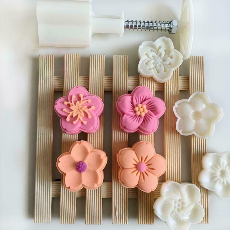 Cookie Stamp Moon Cake Maker Moon Cake Mould Thickness Adjustable DIY Decoration