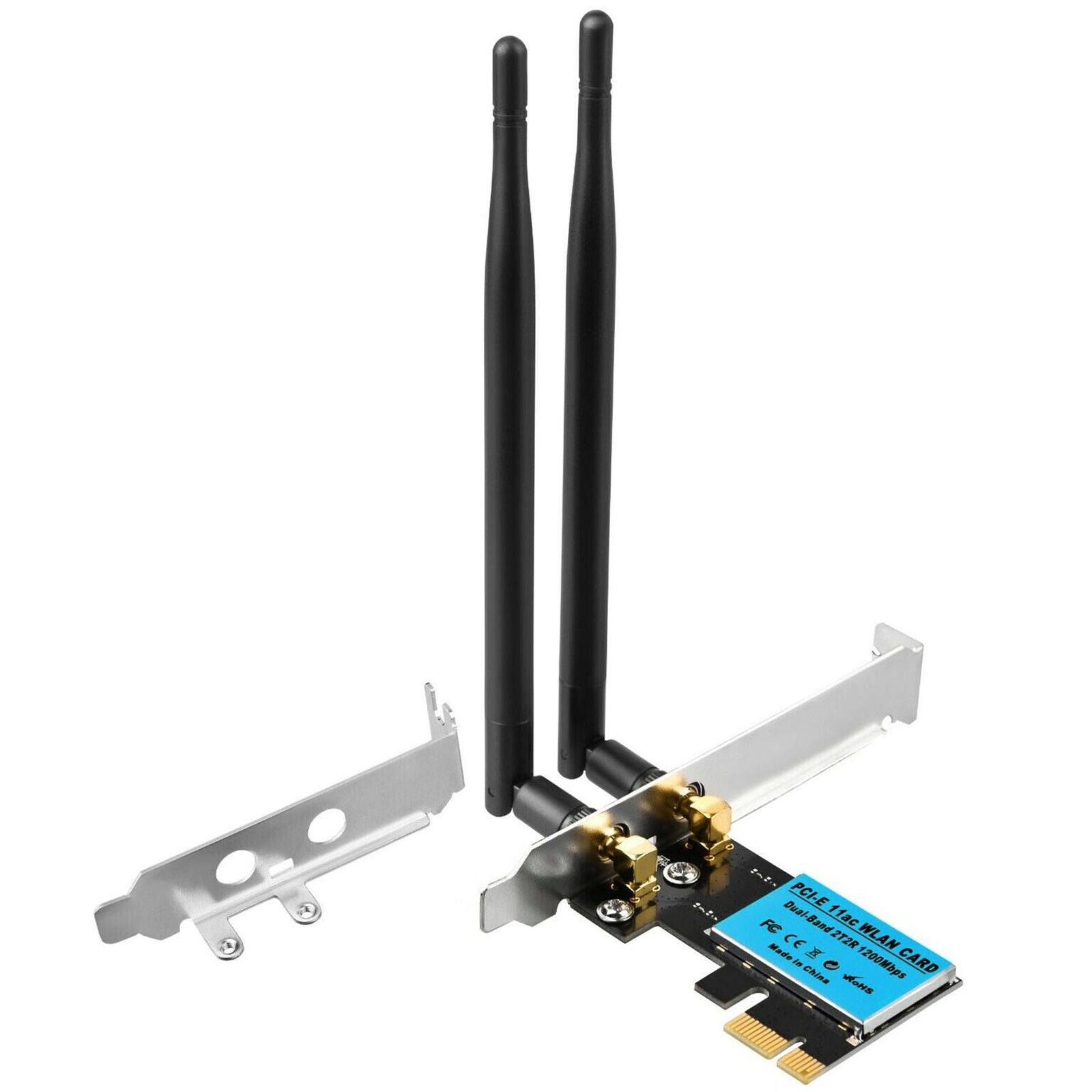 1200Mbps 2.4/5G Dual Band Desktop Wifi Wireless PCI-E Express Card Adapter