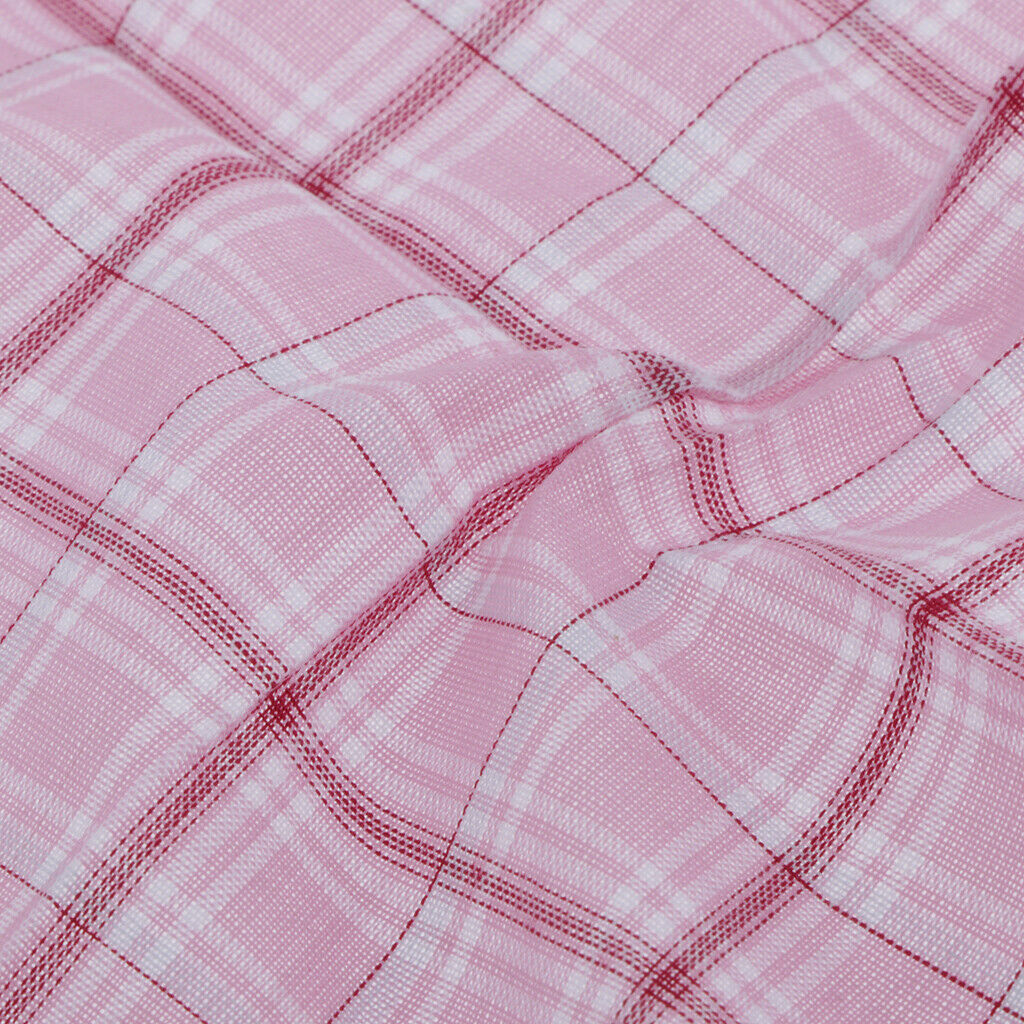 6pc Unisex Cotton Handkerchiefs Classic Plaids Pocket Hanky Washable Hankie