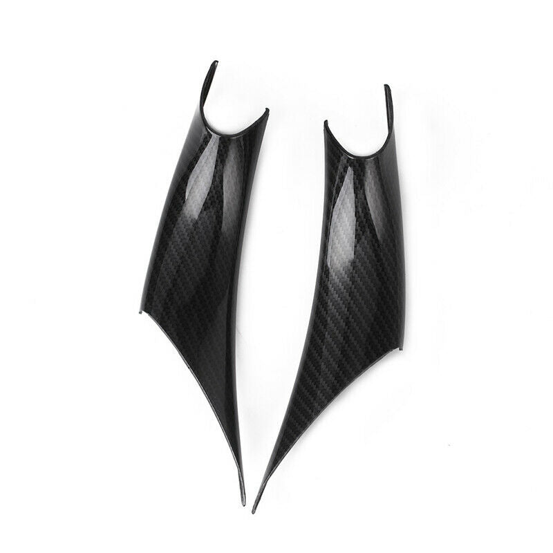 Carbon Fiber Color Car Interior Door Pull Handle Cover Fit For BMW 3 & 4 Series
