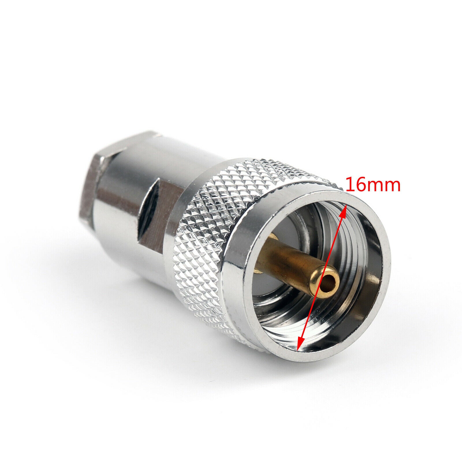 10x UHF PL259 Male Plug Clamp For RG5/6 5D-FB LMR300 Cable Straight Connector CA