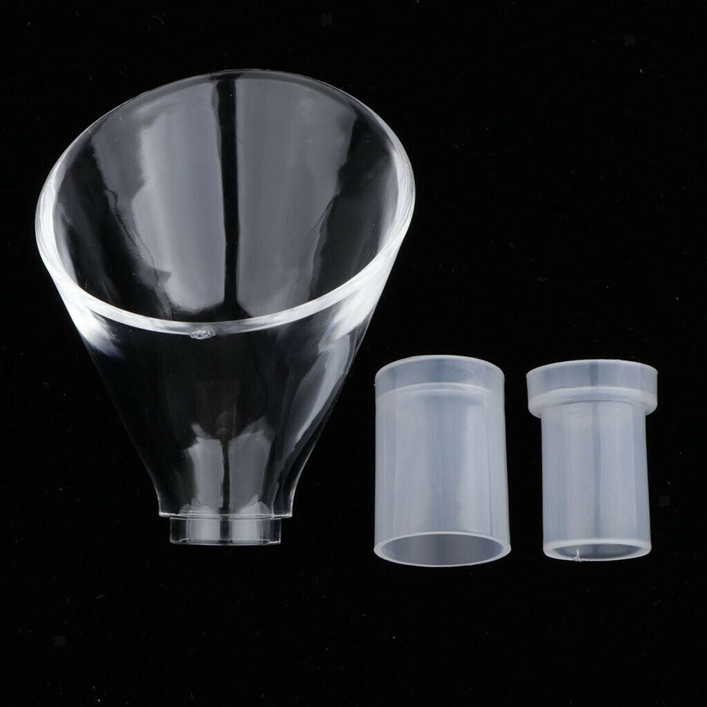 Pack of 4 Transparent Lily Pipe Aquariums Accessory For Fish Tank Parts