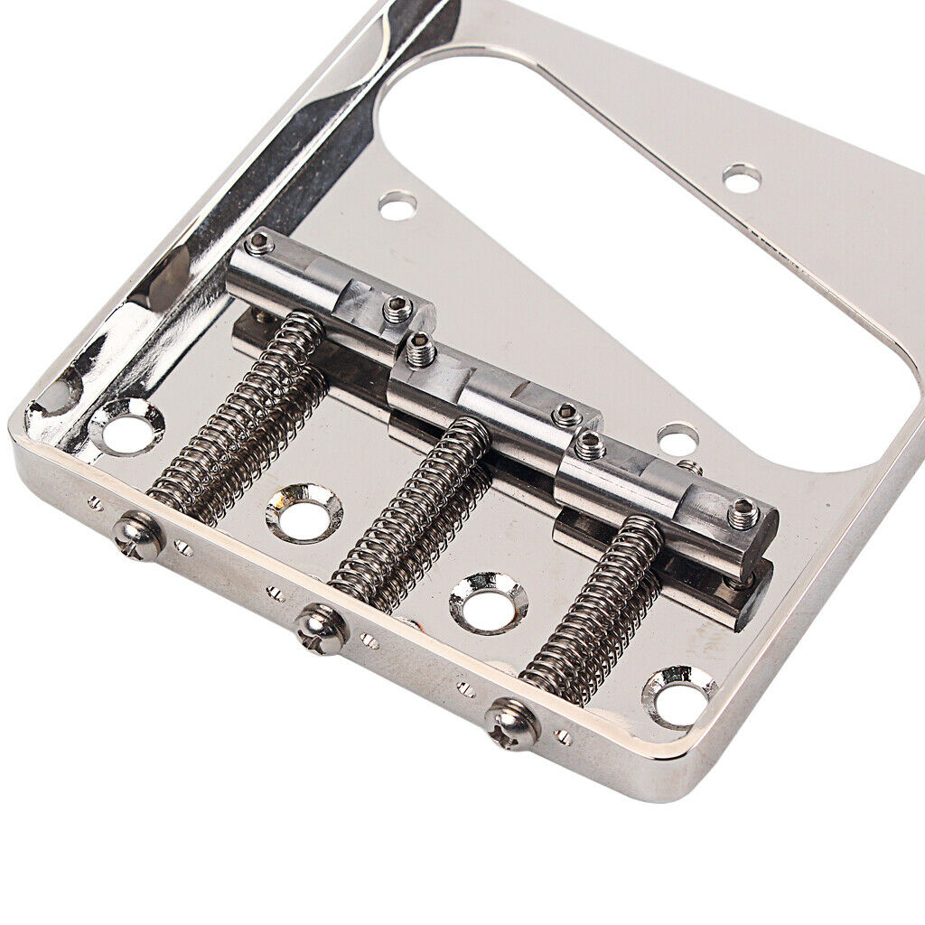 Adjustable Fixed 3 Guitar Saddles Bridge Electric Guitar Replacement Parts