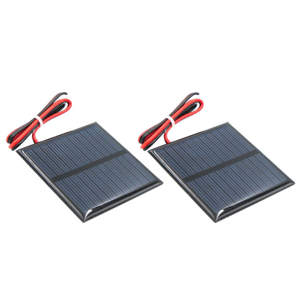 2pcs Mini Solar Panel Polycrystalline Silicon DIY Battery Charger G 5.5V