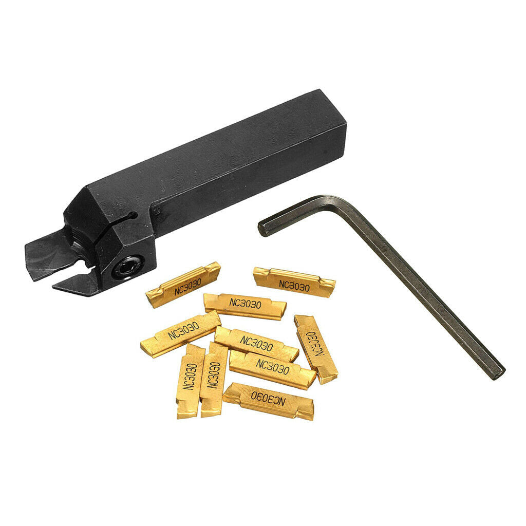 Metal MGEHR1616-2 Lathe Turning Holder Kit w/ MGMN200 Inserts with Wrench