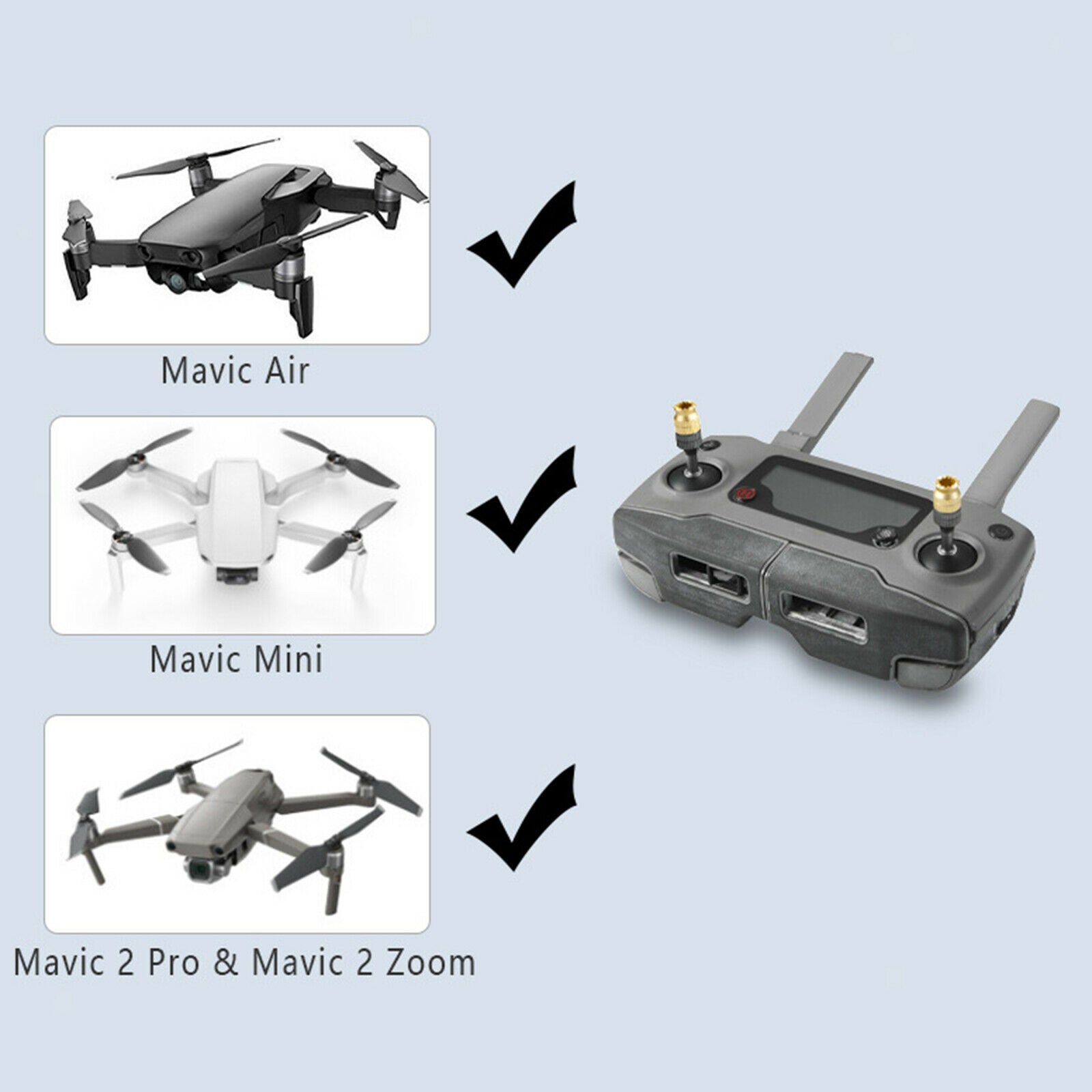 Remote Controller Joysticks Thumb Rocker Stick Increase for DJI Mavic 2 Pro/Mini